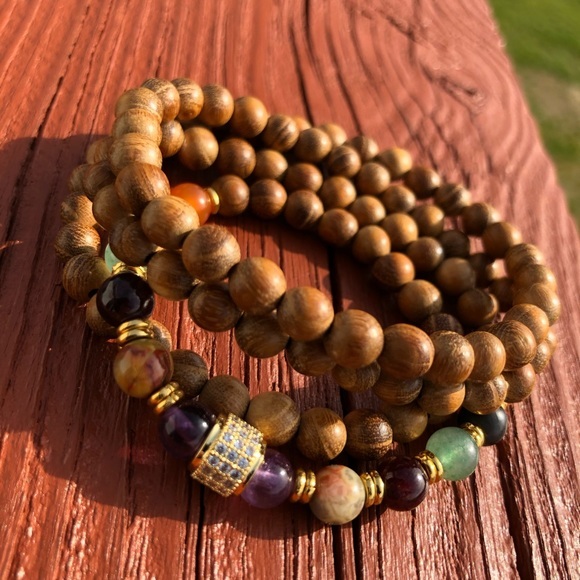 Lori Dee Designs Jewelry - Mala style bracelet 108 beads semi-precious 🎉HP🎉
